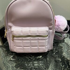 NWT Like Dreams Vegan Leather Backpack w/ Pom